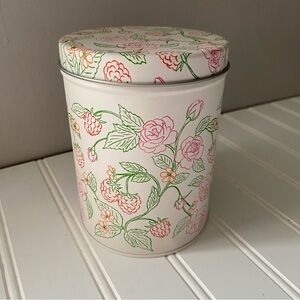 Kate Spade Raspberry Patterned Tin Container
